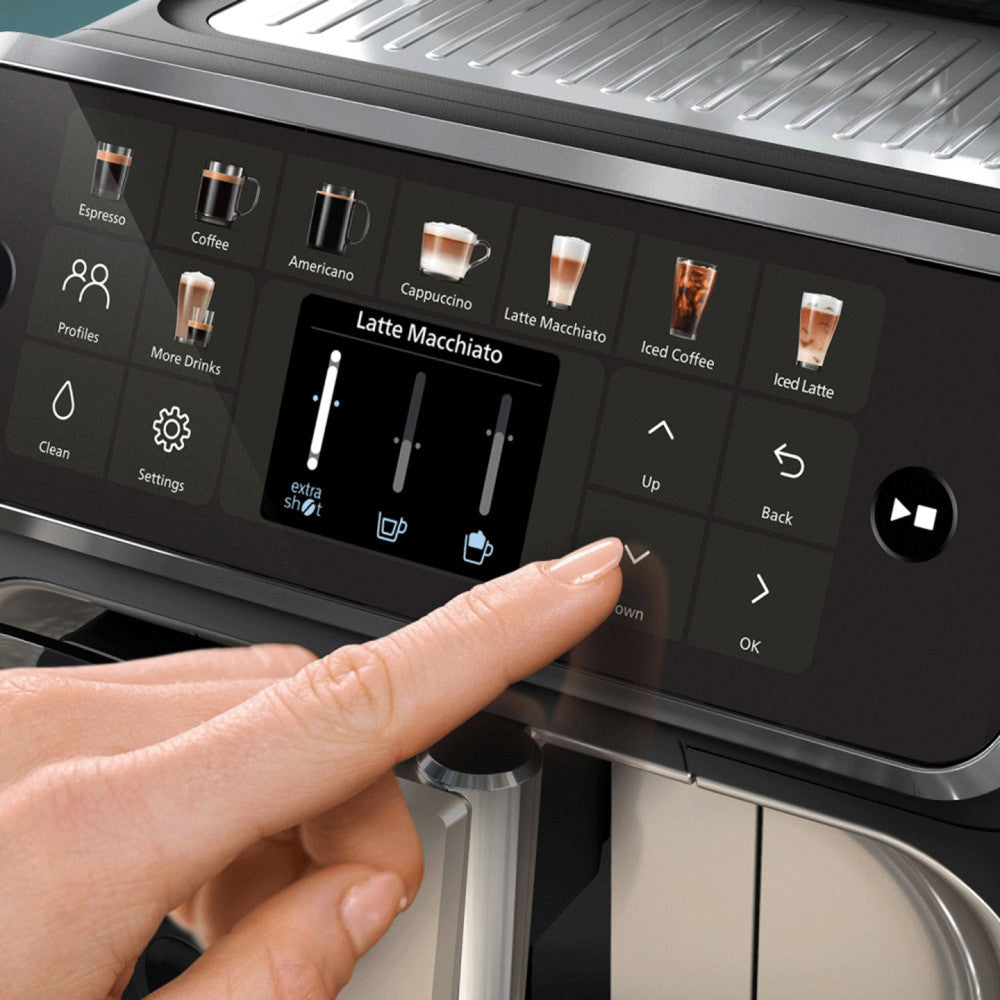 Fully Automatic Espresso Maker LatteGo EP5546/70 Bean to Cup Coffee Machine – Black/Silver