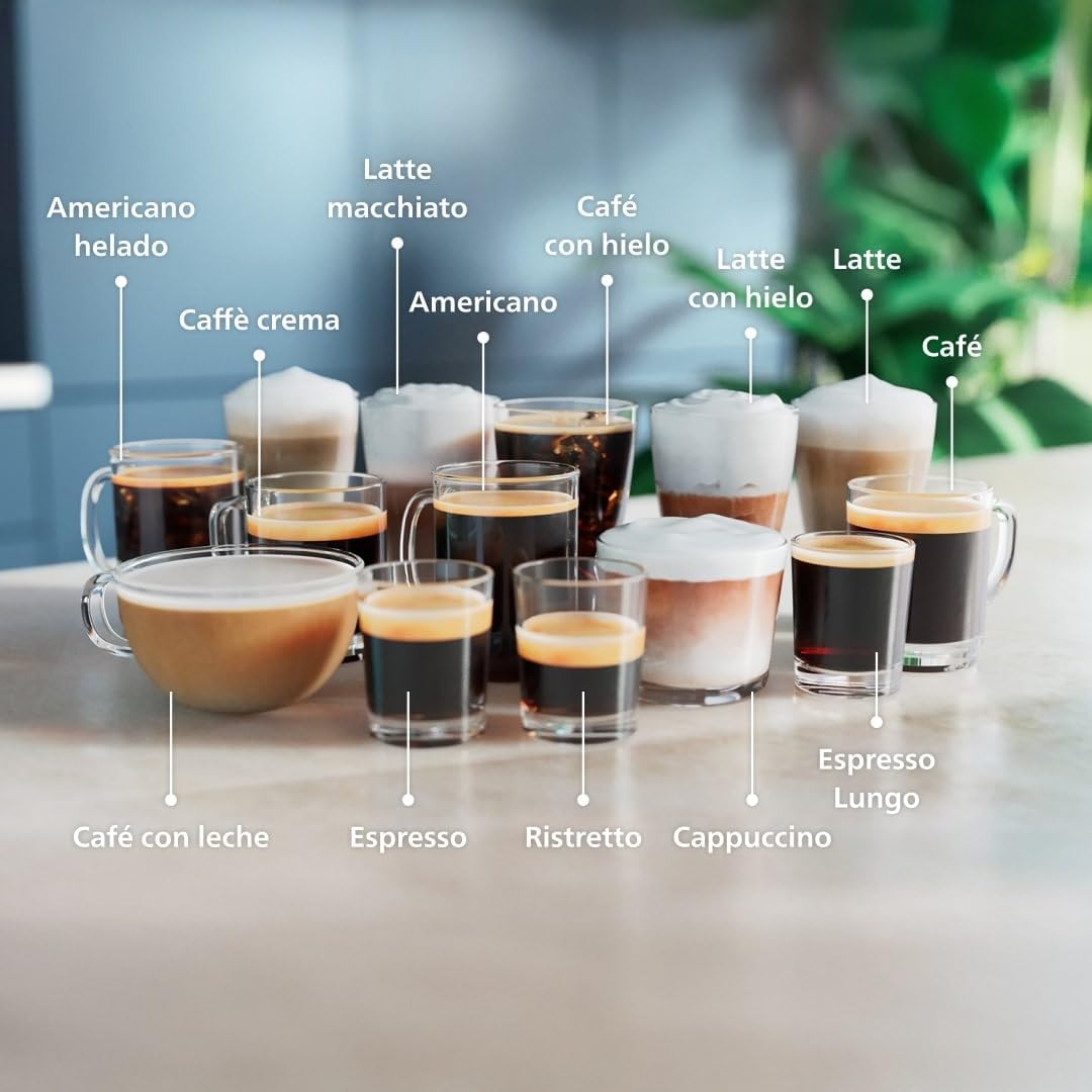 Fully Automatic Espresso Maker LatteGo EP5546/70 Bean to Cup Coffee Machine – Black/Silver